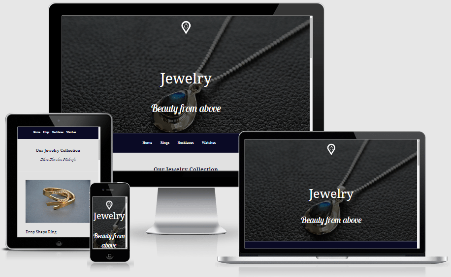 A pack of 4 Divi page layouts that designed specifically for Jewellery store.