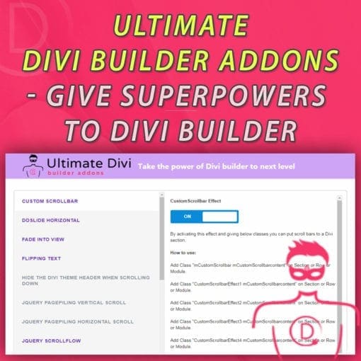 Ultimate Divi Builder Addons - Give superpowers to Divi Builder