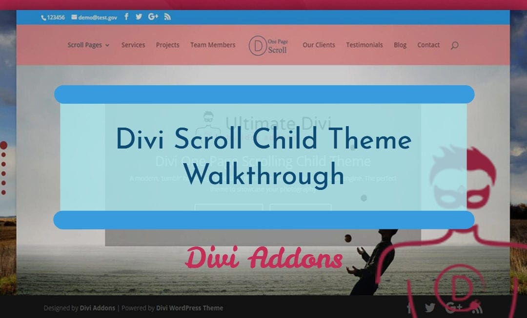 Full page mouse wheel scrolling effect with Divi – Learn about our ‘special’ template