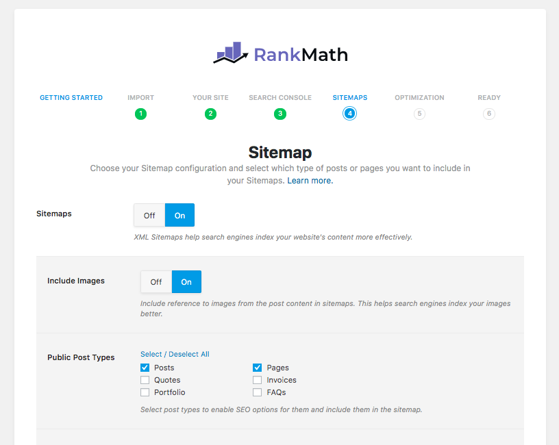 Rank Math SEO Sitemap