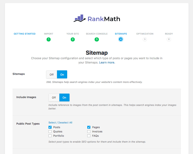 Rank Math SEO Sitemap