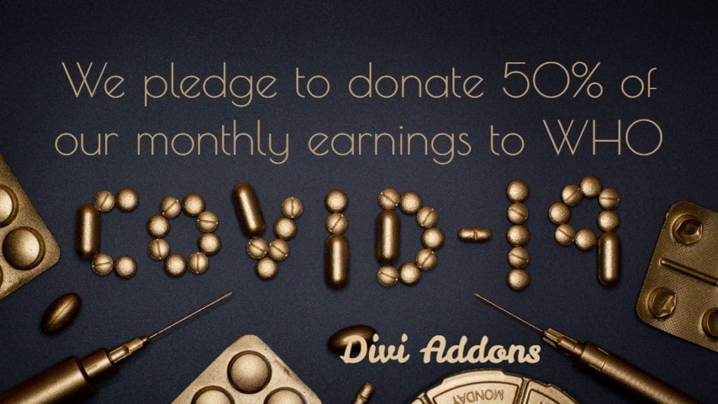 In response to COVID-19, we pledge 50% donation to support COVID-19 Solidarity Response Fund