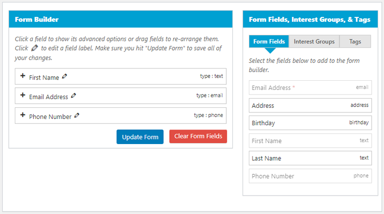 Easy Forms for Mailchimp Form Builder