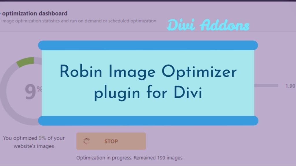 Robin image optimizer plugin on Divi sites