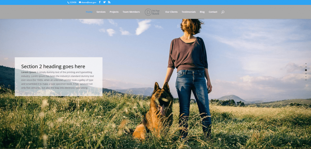 Divi Scroll Child Theme