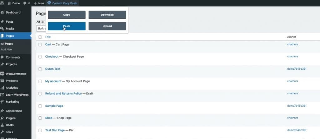 How to Bulk Copy and Paste Pages in WordPress