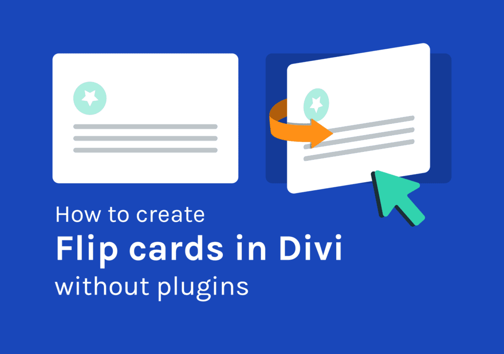 How to create Divi flip cards without plugins