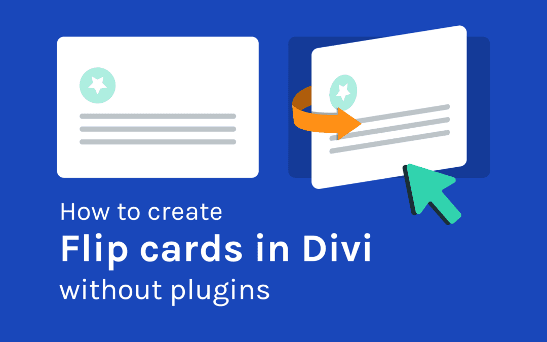 How to create Divi flip cards without plugins