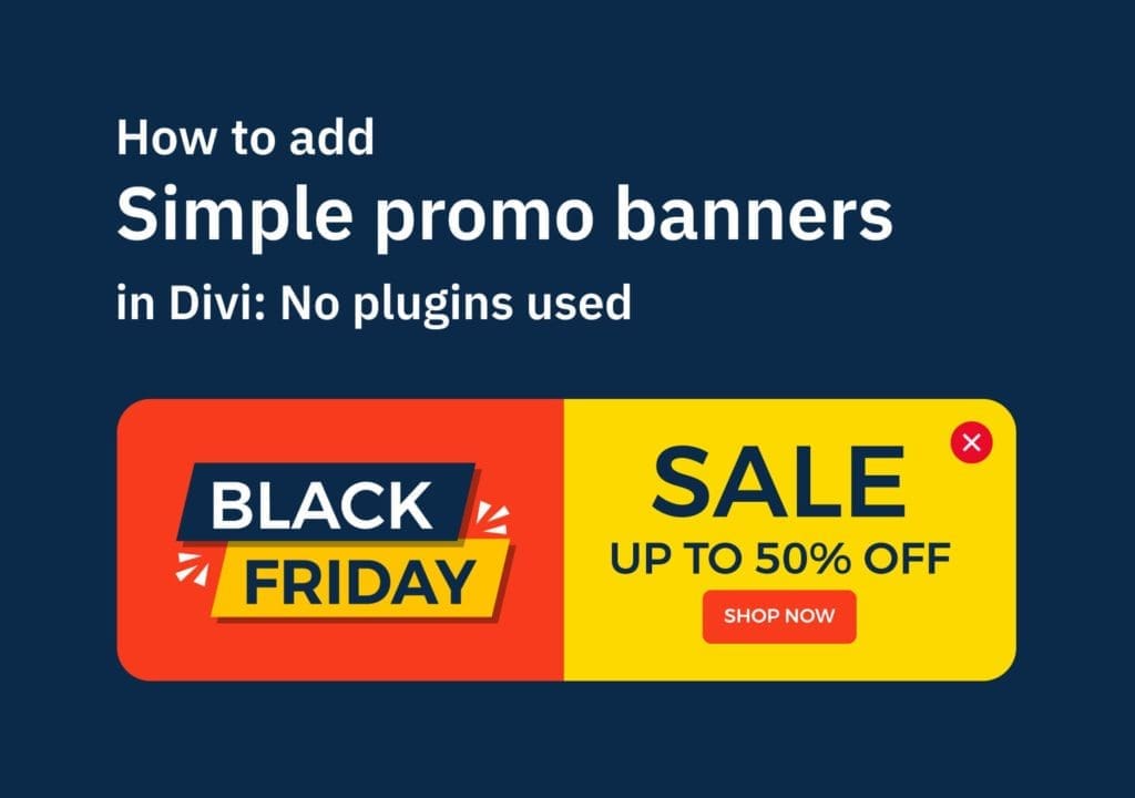 Add simple slide-in promo banners in Divi