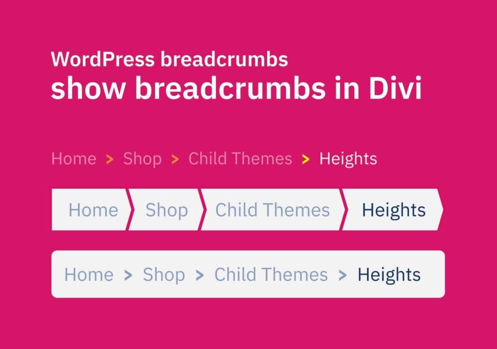 WordPress breadcrumbs How to show breadcrumbs in Divi