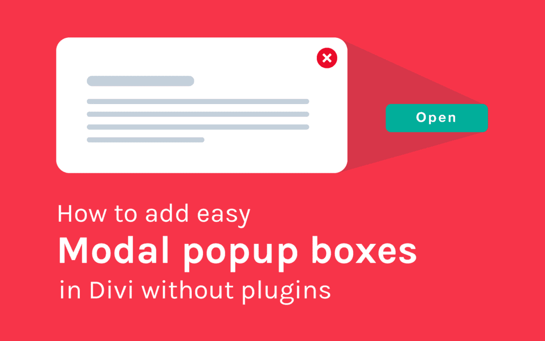 Add easy modal popup boxes in Divi
